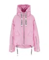 Khrisjoy Quilted Logo-drawstring Cropped Padded Jacket In Pink