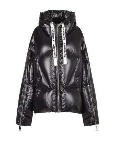 Khrisjoy Khris Iconic Puffer Jacket In Black