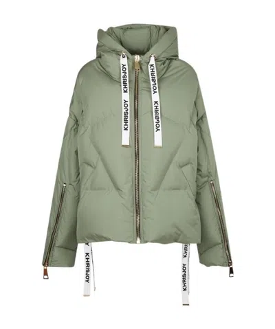 Khrisjoy Khris Iconic Puffer Jacket In Green