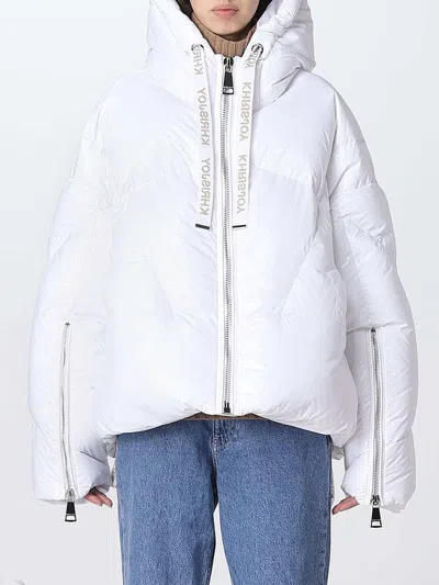 Khrisjoy Khris Iconic Quilted Hooded Jacket In White