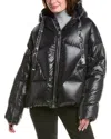 Khrisjoy Khris Iconic Shiny Puffer Jacket In Black