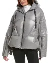 Khrisjoy Khris Iconic Shiny Puffer Jacket In Gray
