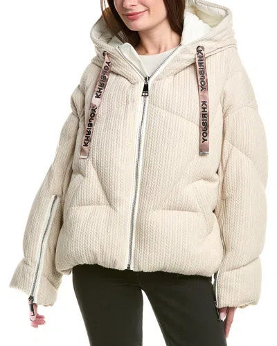 Khrisjoy Khris Knitted Puffer Jacket In White