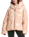 Khrisjoy Khris Scale Sequin Puffer Jacket In Neutral