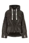 Khrisjoy Black Down Jacket With Branded Drawstring