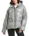 Khrisjoy Khris Shiny Down Jacket In Gray