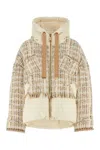 Khrisjoy Women's Butter Yellow Quilted Tweed Jacket In Neutral