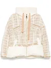 Khrisjoy Women's Butter Yellow Quilted Tweed Jacket In 中性色