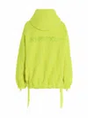 Khrisjoy Windbreaker Tweed Hooded Jacket In Yellow