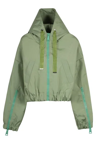 Khrisjoy Hooded Jacket In Green