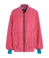 Khrisjoy Puff Bomber Jacket In Red