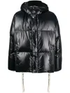 Khrisjoy Puff Khrisman Hooded Down Jacket In Schwarz