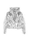 Khrisjoy Logo-drawstrings Padded Jacket In White