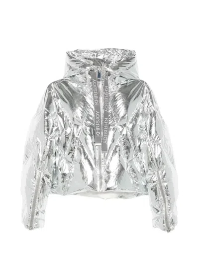 Khrisjoy Logo-drawstrings Padded Jacket In White