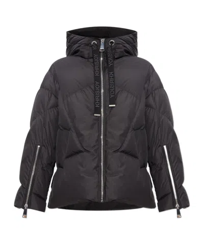 Khrisjoy Long Sleeve Down Jacket In Black