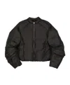 Khrisjoy Quilted Zip-front Jacket In Black