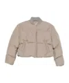 Khrisjoy Long-sleeved Down Jacket In Brown