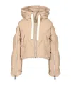 Khrisjoy Long-sleeved Down Jacket In Brown