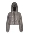 Khrisjoy Grey Khris Shorty Puffer Jacket In Gray