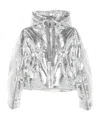 Khrisjoy Long-sleeved Down Jacket In Metallic