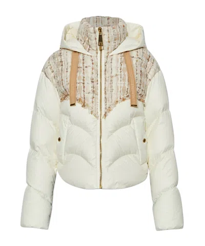 Khrisjoy Woman Puffer Ivory Size 00 Polyamide, Wool, Acrylic, Polyester, Viscose In Beige