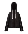 Khrisjoy Long-sleeved Short Down Jacket In Black