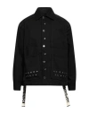 Khrisjoy Eyelet-embellished Military Jacket In Black