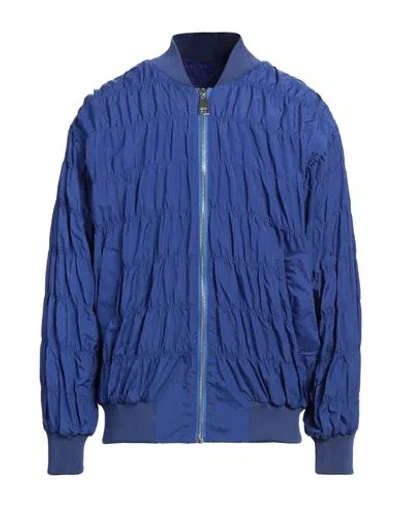Khrisjoy Man Jacket Bright Blue Size 00 Polyamide, Polyester, Elastane