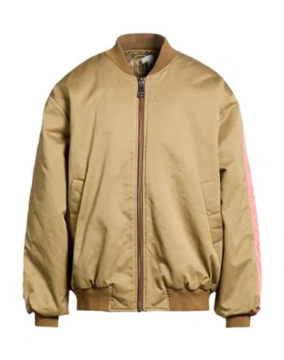 Khrisjoy Man Jacket Khaki Size 1 Cotton, Polyamide In Neutral