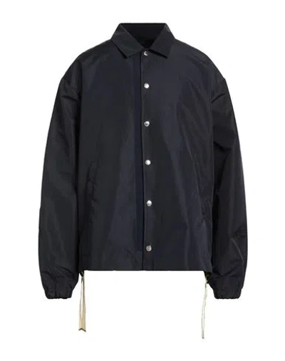 Khrisjoy Man Jacket Navy Size 00 Polyester, Polyurethane In Blue