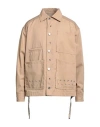 Khrisjoy Man Jacket Sand Size 1 Polyester, Cotton, Polyamide In Beige