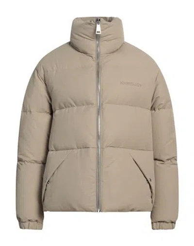 Khrisjoy Man Puffer Beige Size 0 Cotton, Polyamide In Neutral