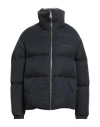Khrisjoy Man Puffer Black Size 1 Cotton, Polyamide In Blue