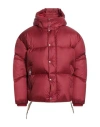 Khrisjoy Press-stud Patent Down Jacket In Red