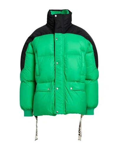 Khrisjoy Man Puffer Green Size 0 Polyamide In Multi