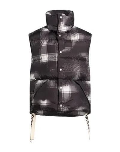 Khrisjoy Man Vest Black Size 0 Polyester In Brown