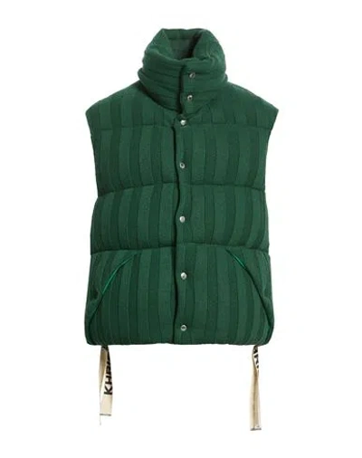 Khrisjoy Man Vest Green Size 1 Polyamide, Merino Wool, Viscose, Cashmere