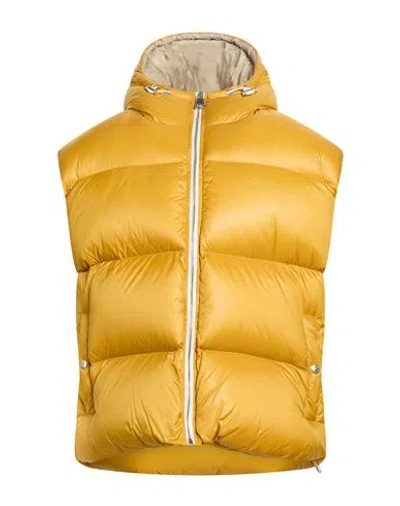 Khrisjoy Man Vest Yellow Size 0 Polyamide In Gold