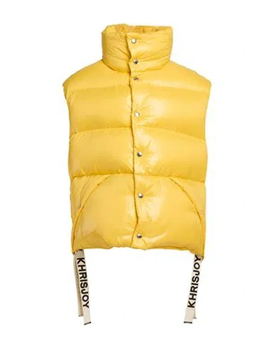 Khrisjoy Man Vest Yellow Size 0 Polyamide In Multi