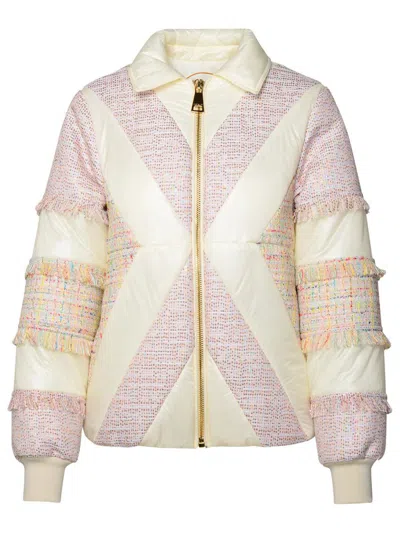 KHRISJOY KHRISJOY 'MATT&GLOSSY' MULTICOLOUR COTTON BLEND DOWN JACKET