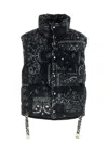 Khrisjoy Men Printed Corduroy Oversize Sleeveless Down Jacket
