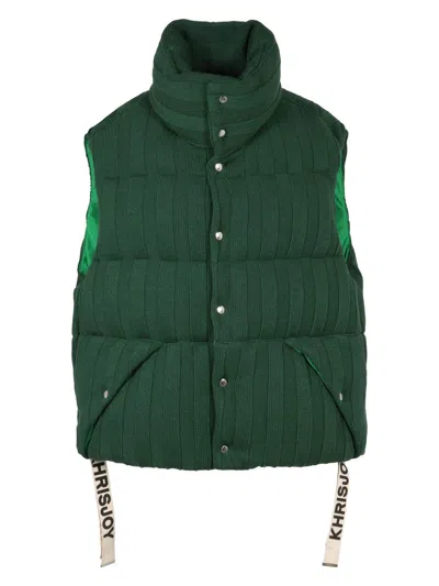 KHRISJOY MEN'S PUFF KNITTED PADDED BODYWARMER