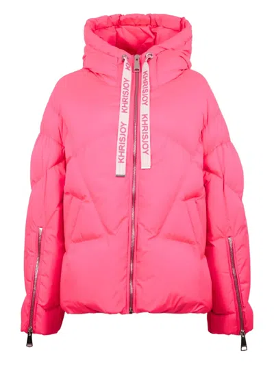 Khrisjoy Milano Hooded Jacket In Pink
