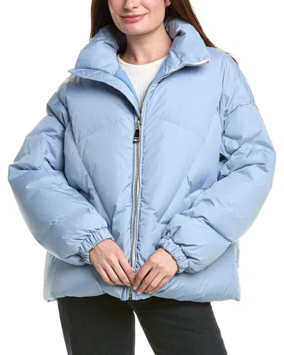 Khrisjoy Moon Wool & Cashmere-blend Lined Puffer Vest In Blue