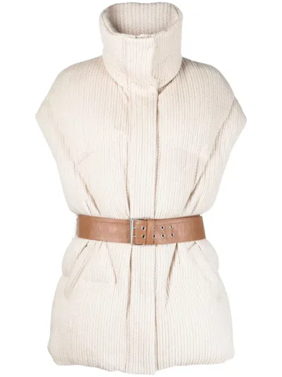 Khrisjoy New Iconic Knitted Gilet In Neutrals