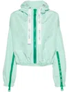 Khrisjoy New Khris Cropped Windbreaker In Green
