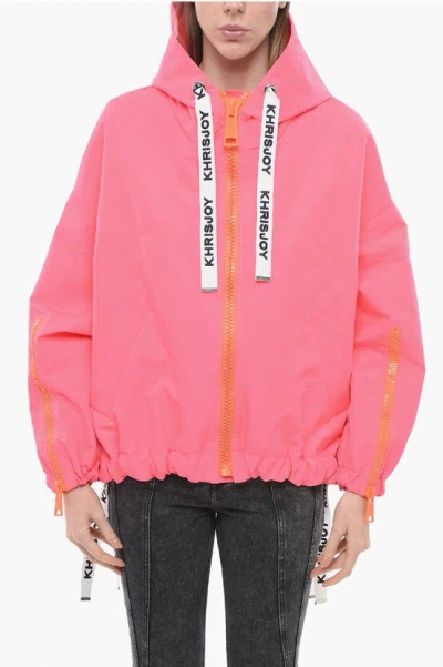 KHRISJOY NYLON WINDBREAKER WITH MAXI ZIP