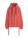 Khrisjoy 'chris Windbreaker Tweed' Jacket In Orange