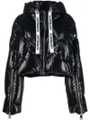 Khrisjoy Zip-up Hooded Padded Jacket In Black