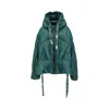 Khrisjoy Khris Iconic Shiny Puffer Jacket In Green